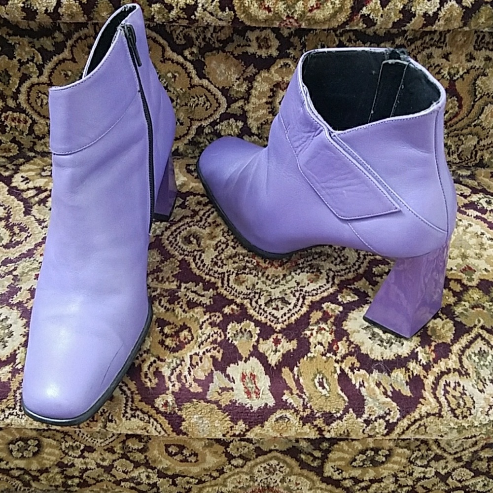 PURPLE LOVERS VINTAGE BOOTIES